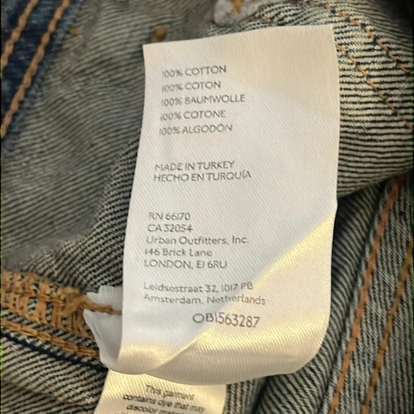 We the Free | Flare leg denim jeans Frayed raw hems Women’s size 25 Free People - Picture 7 of 8